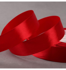 Лента атласная, 25 мм × 23 ± 1 м, цвет бордовый