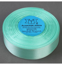 Лента атласная, 25 мм × 33 ± 2 м, цвет мятный