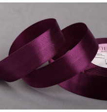 Лента атласная, 25 мм × 23 ± 1 м, цвет винный