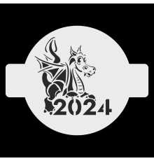 Трафарет "Дракон сидит, 2024 ", 20 см